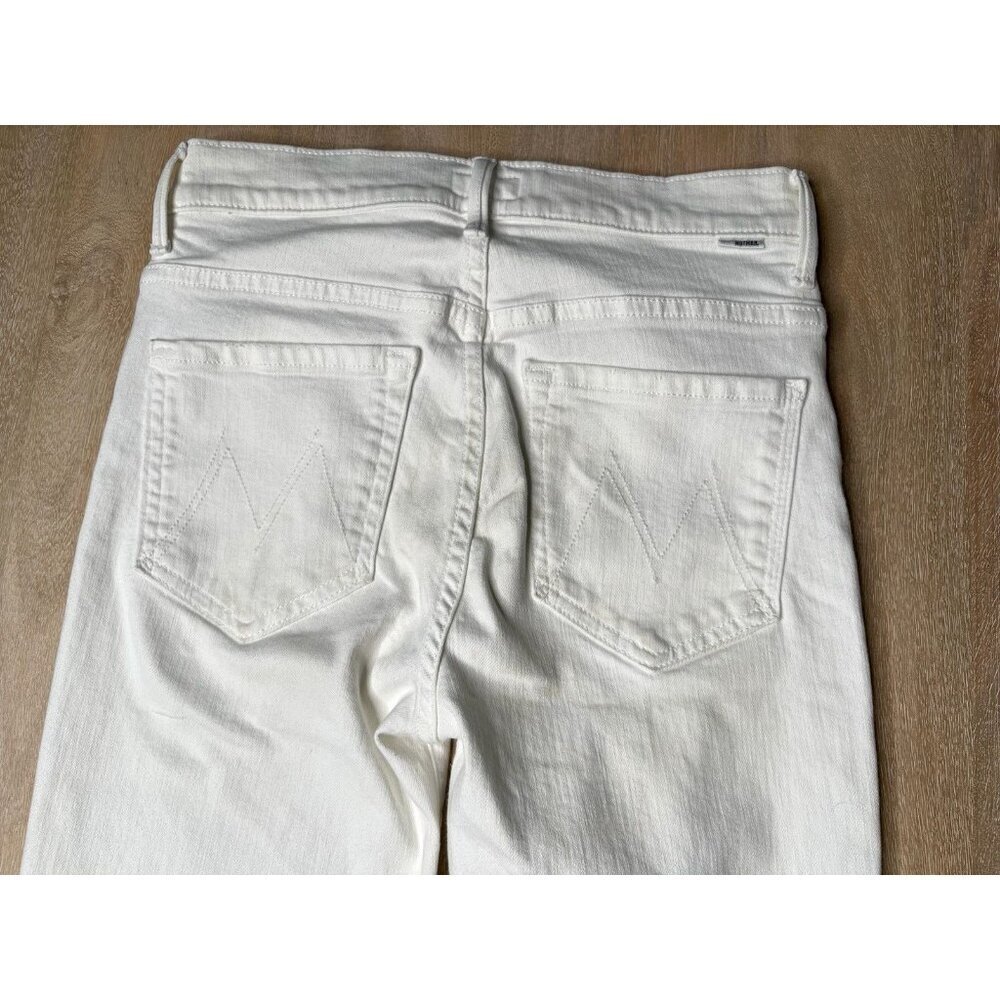 MOTHER The Insider Crop Step Fray in Fairest of Them All White Size 26 - Picture 10 of 12